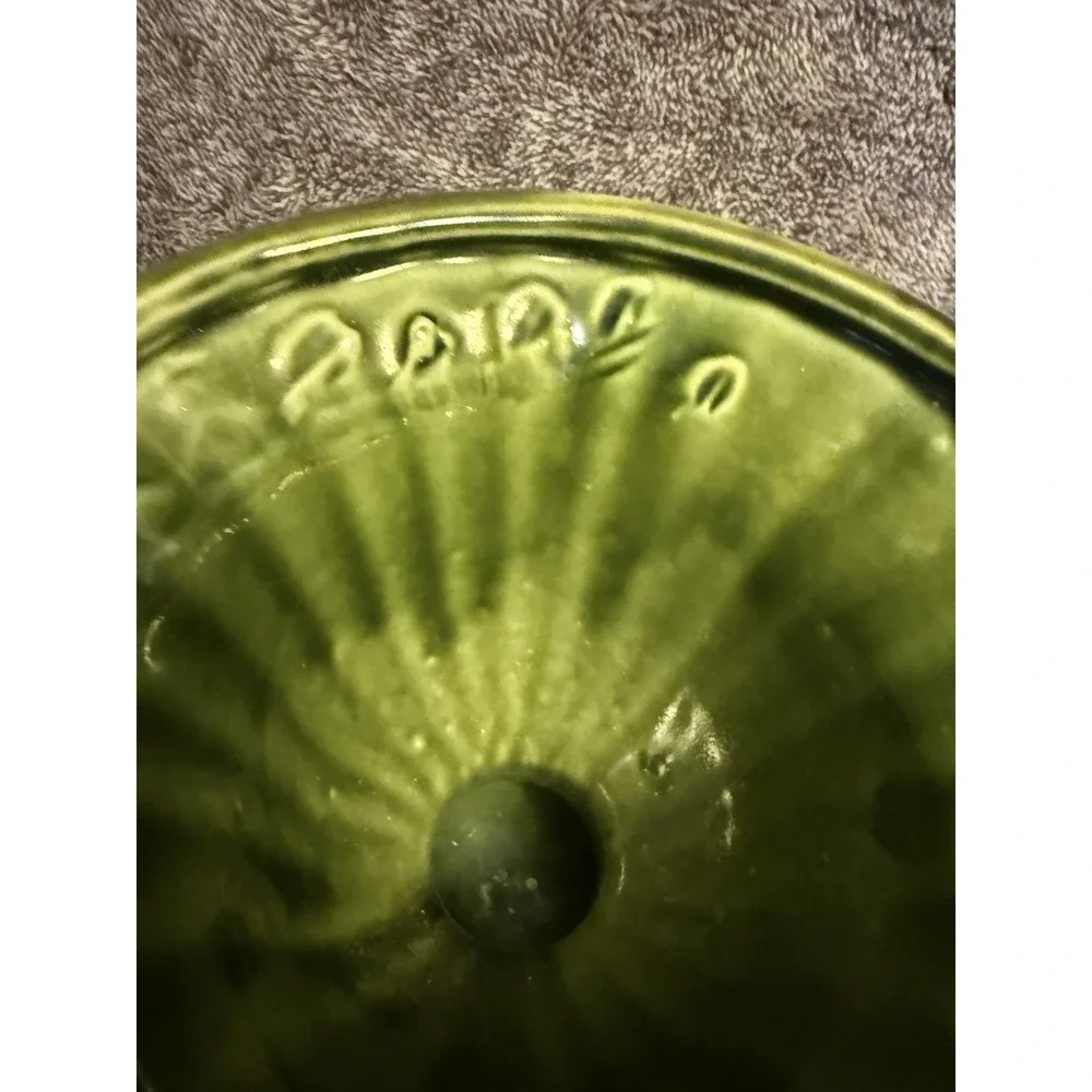 Vintage Haeger USA Pottery Lime Green 5